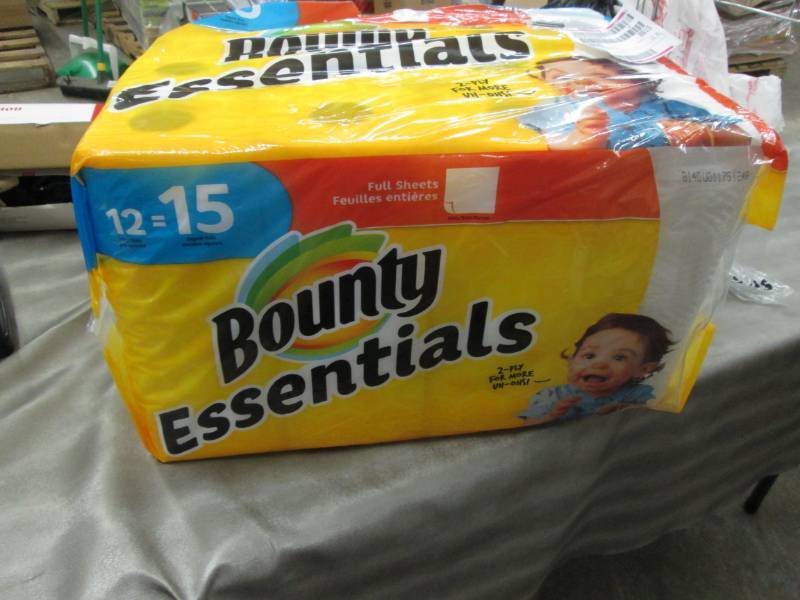 lot 54 image: 12 Large Rolls of Bounty Essentials...