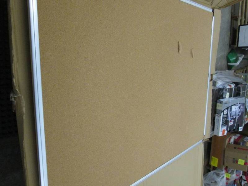 lot 81 image: Universal 36x48 Corkboard- damaged...