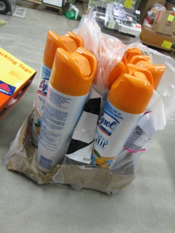 lot 102 image: Lot of 7(1 cap cracked) Lysol Neutr...