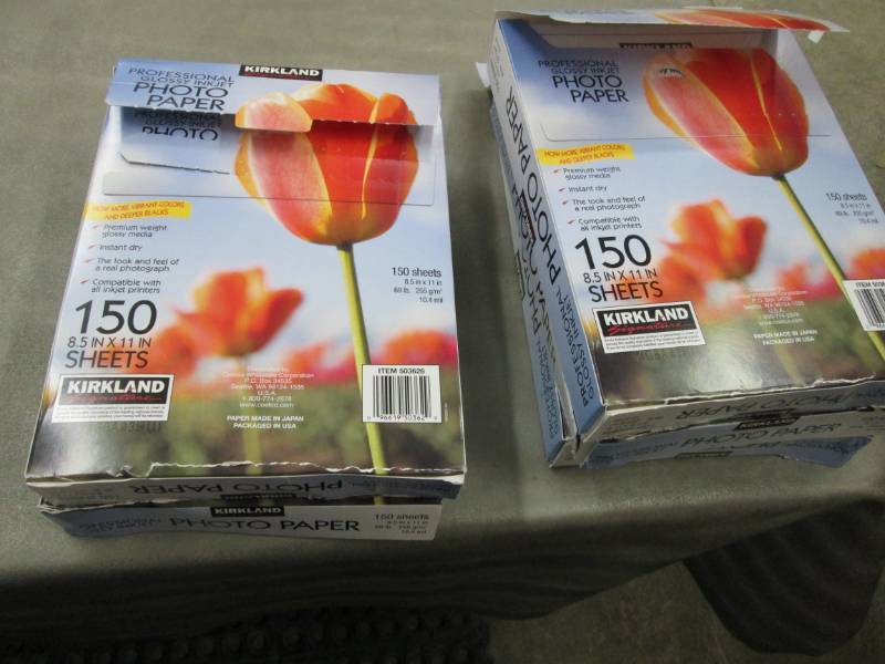 lot 103 image: 5 Reams Kirkland PhotoPaper 150 she...