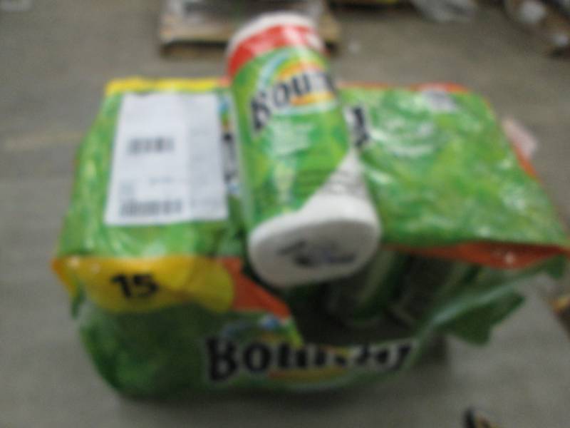 lot 107 image: 12 rolls of Bounty Paper Towels...