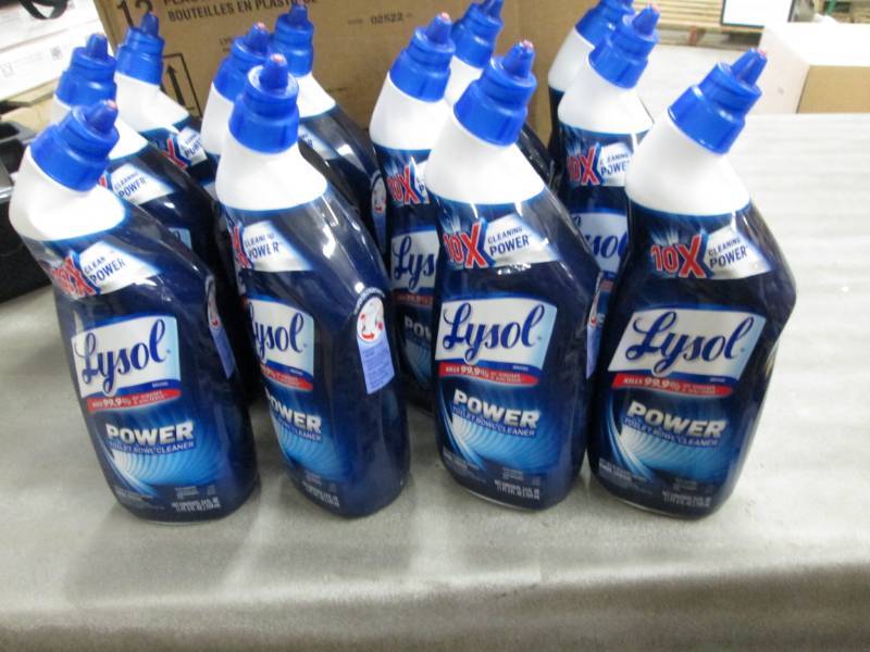 lot 125 image: Case of 12 Lysol Power Toilet Bowl ...