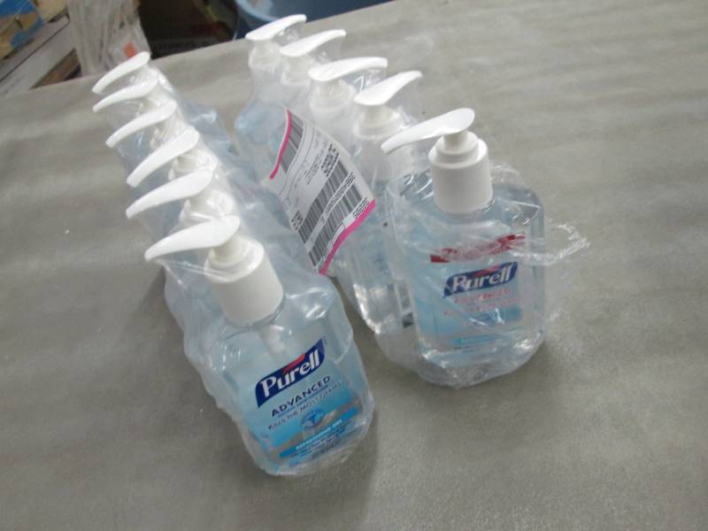 lot 146 image: 11- Purell Hand Sanitizer 8 oz Pump...