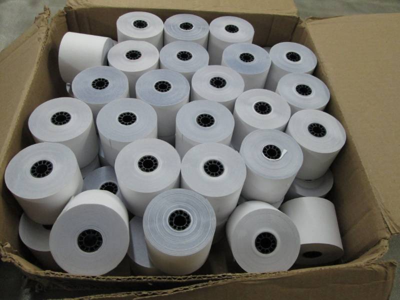 lot 186 image: PM Company Two-Ply Receipt Paper ...