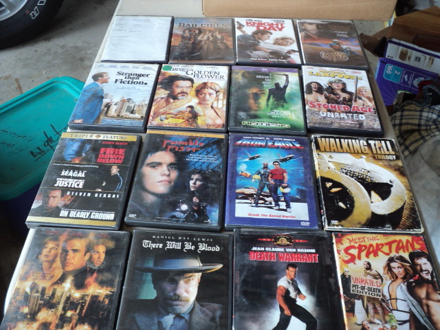 lots of DVDs...