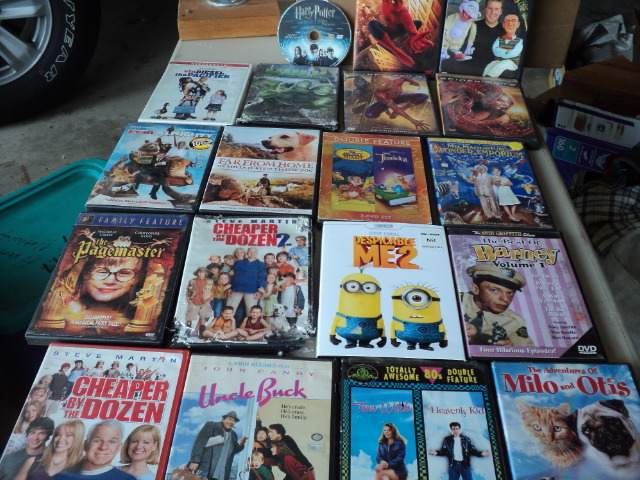 lots of DVDs...