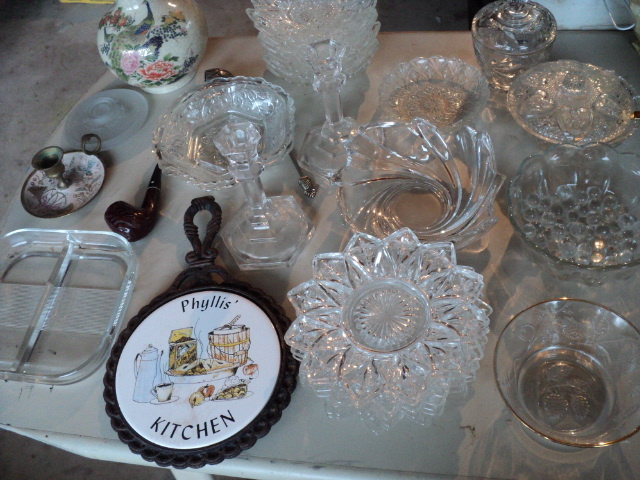 collectible glassware...