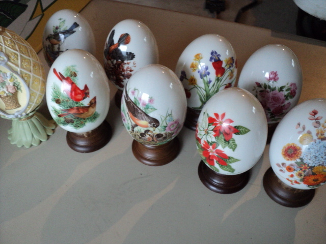 porcelain egg collection...