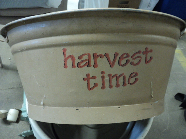 Harvest Time metal tub - 27  20 x...