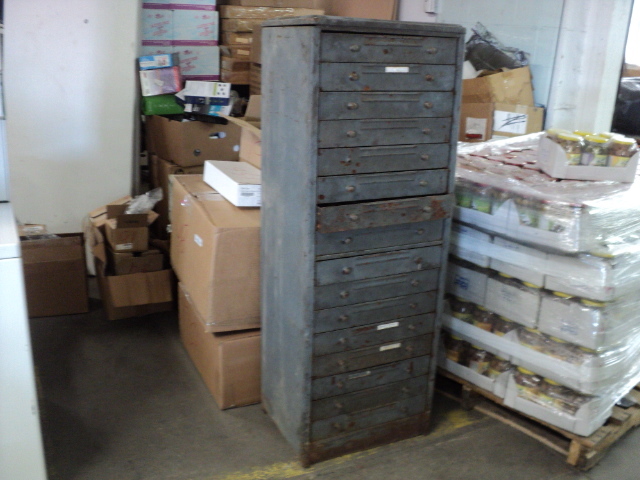 16 drawer metal cabinet 20 x 55 x...