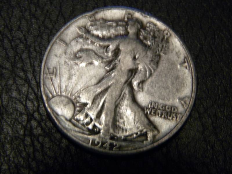 1942 Walking Liberty Silver Half Dollar