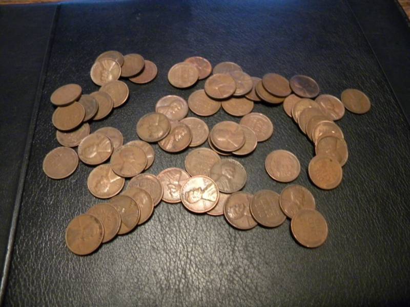60 Wheat Back Pennies