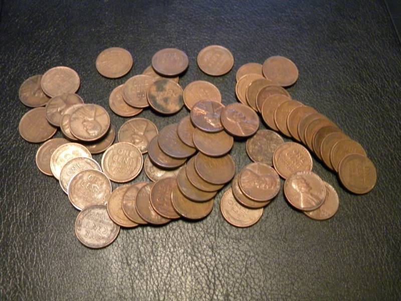 60 Wheat Back Pennies