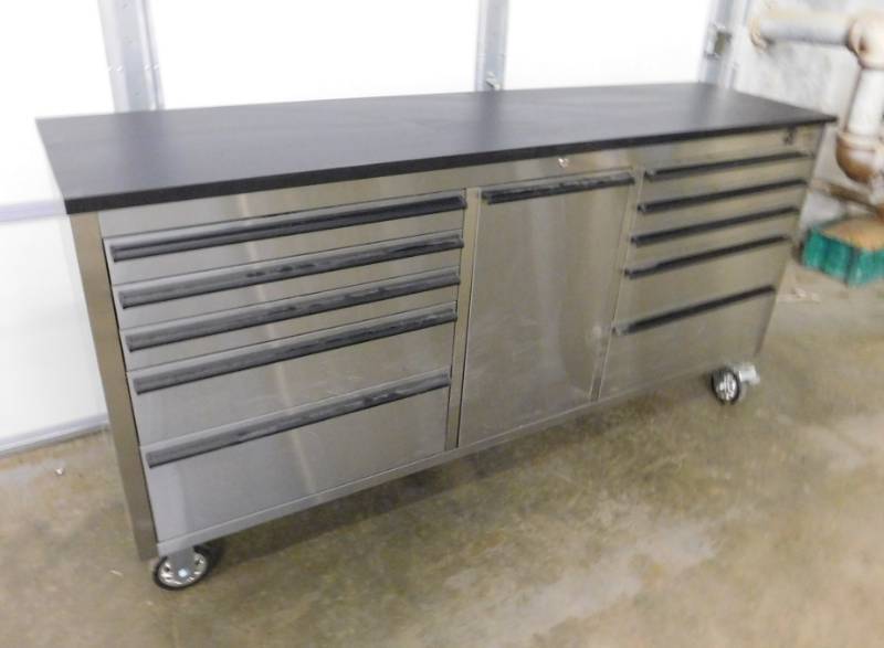 lot 4 image: Montezuma 72 Stainless Steel Tool Chest