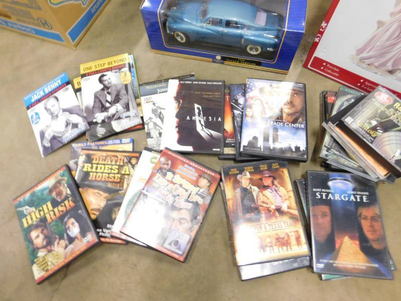 lot 156 image: Porcelain Angel, Collectible Car & DVDs