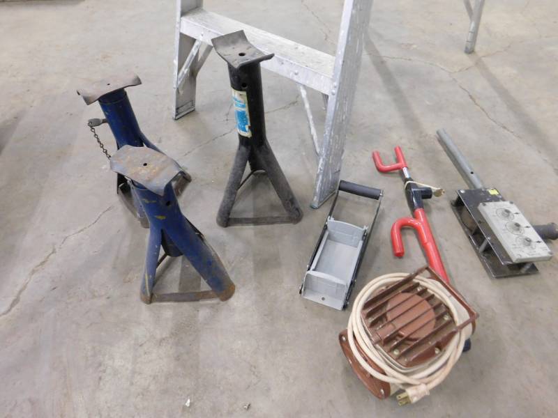 lot 179 image: Ladder, Floor Jacks & More