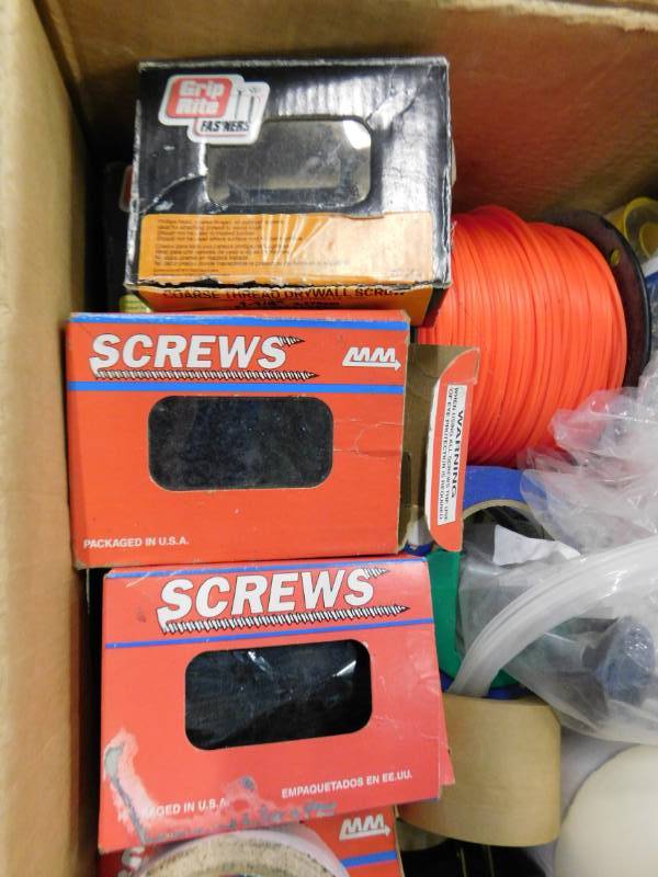 lot 210 image: Tape, Screws & Trimmer Line