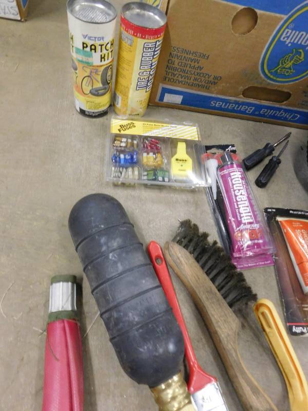 lot 213 image: Cart Tires, Tire Patch Kits