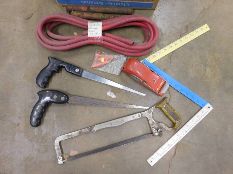 lot 214 image: Hand Saw, Blades & More