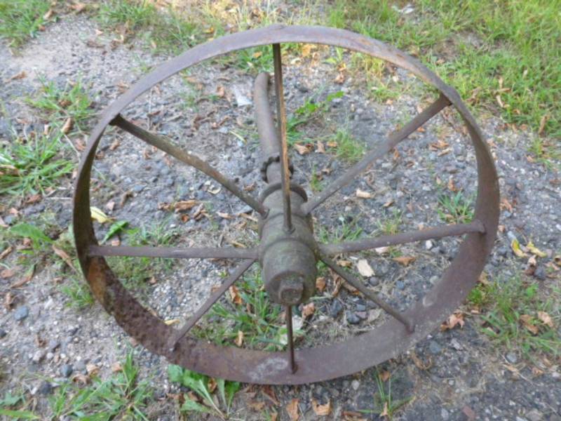 lot 13 image: Vintage Steel Wheel