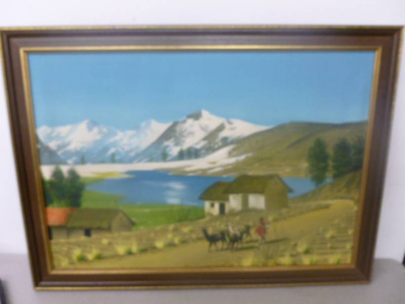 lot 88 image: Vintage Oil On Canvas Board