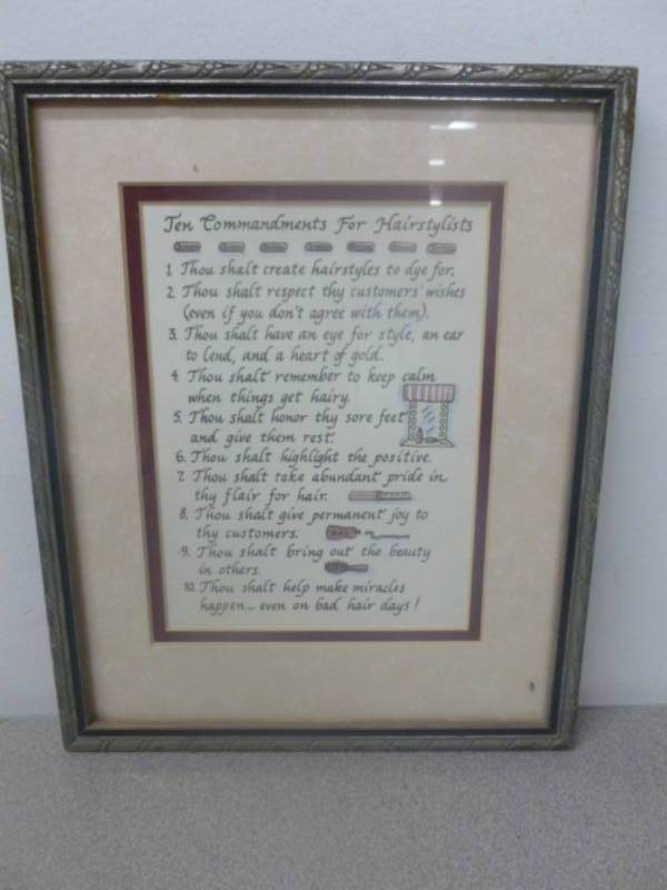 lot 172 image: Framed Sign