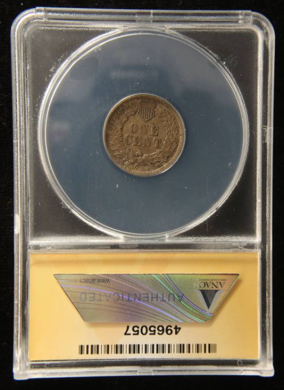 lot 04 image: 1861 INDIAN HEAD CENT  XF45 ANACS