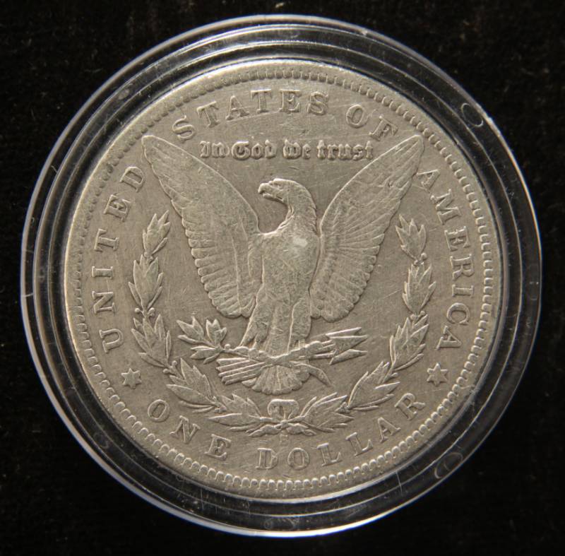 lot 33 image: 1896 MORGAN SILVER DOLLAR IN AIRTITE