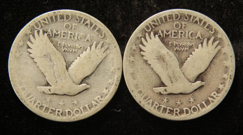lot 44 image: (2) STANDING LIBERTY SILVER QUARTERS 1929 & 1930
