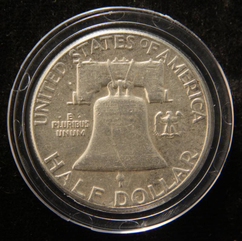 lot 48 image: 1963 FRANKLIN SILVER HALF DOLLAR IN AIRTITE
