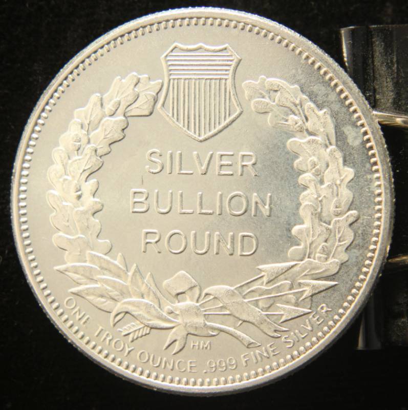 lot 49 image: 1 TROY OZ. .999 FINE SILVER SAINT GAUDENS DESIGN