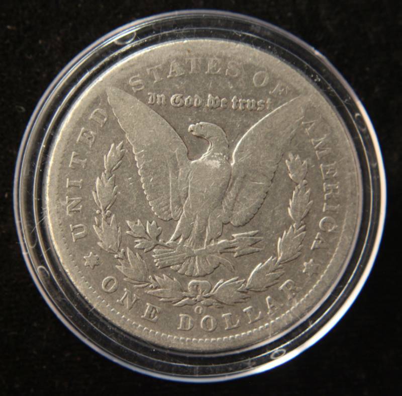 lot 62 image: 1901-O MORGAN SILVER DOLLAR IN AIRTITE