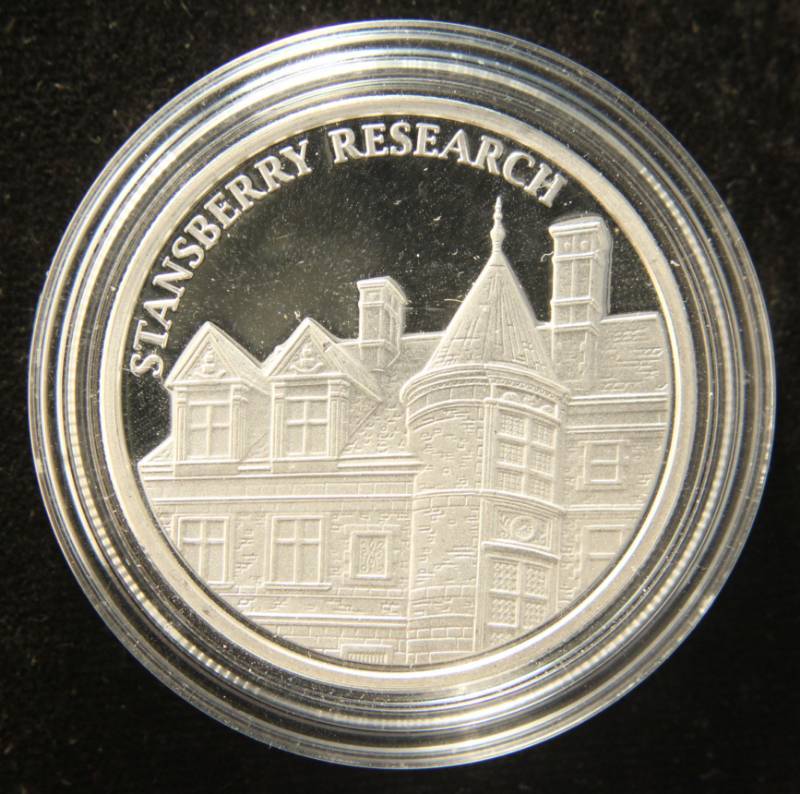 lot 63 image: 1 TROY OZ. .999 FINE SILVER STANSBERRY RESEARCH IN AIRTITE