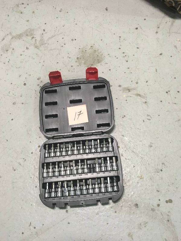 lot 17 image: Husky 38 in. Drive Master Bit Socket Set (37-Piece) Missing 1 Piece in Good condition