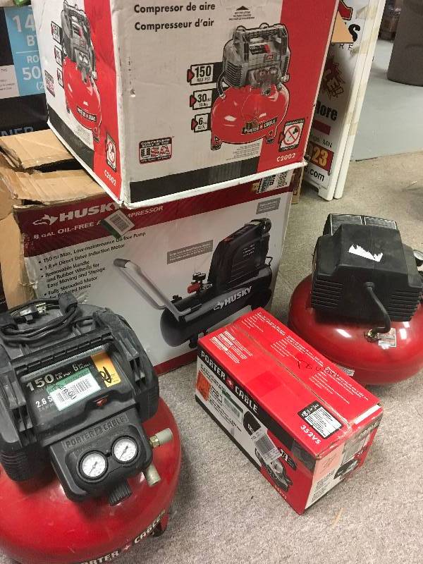 lot 37 image: Savage lot of Asorted Air Compressor for Parts or Repair
