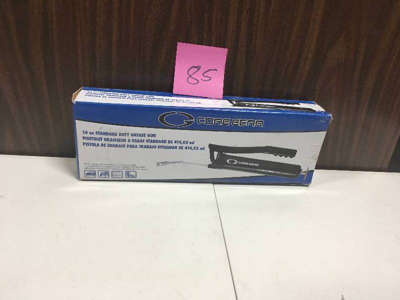 lot 85 image: Core Gear 14 oz. Standard Duty Grease Gun in Good Condition