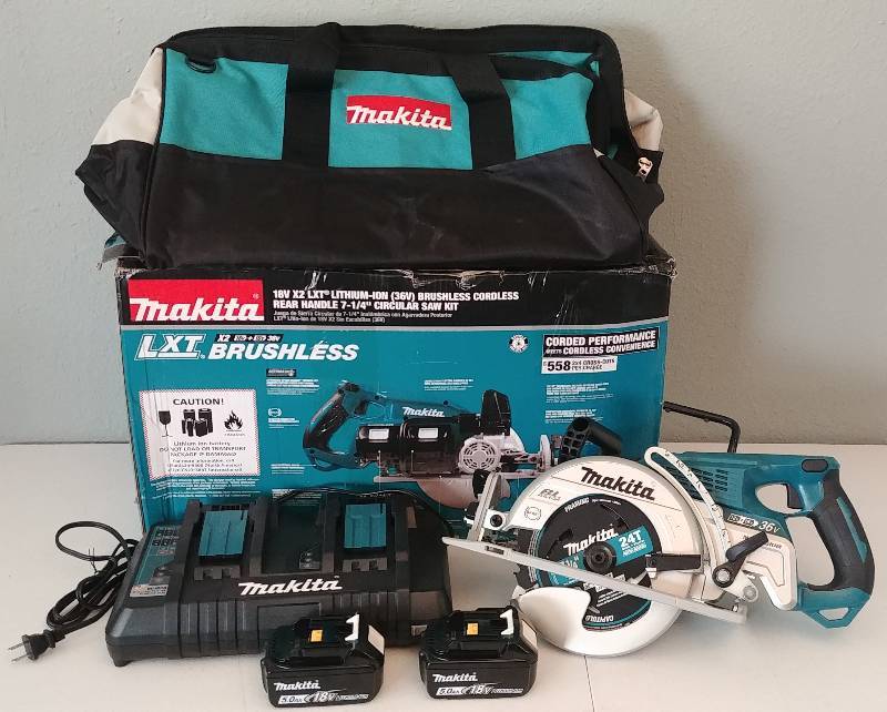 lot 8 image: Makita LXT  18v Cordless 7 14 Circular Saw