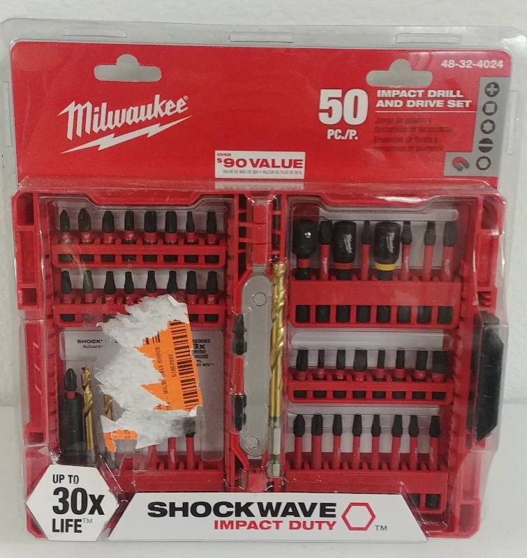 lot 49 image: Milwaukee 50pc Impact Drill and Driver Set