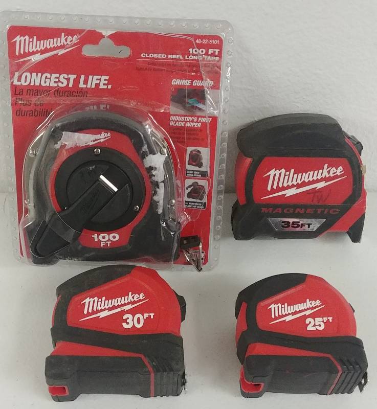 lot 69 image: Milwaukee Tape measure Assortment