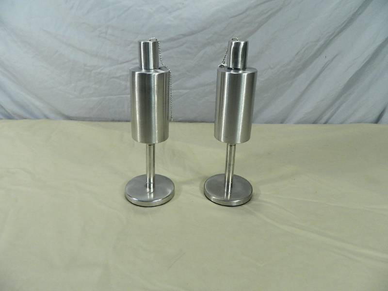 lot 41 image: 2 New Stainless TableTop Torches