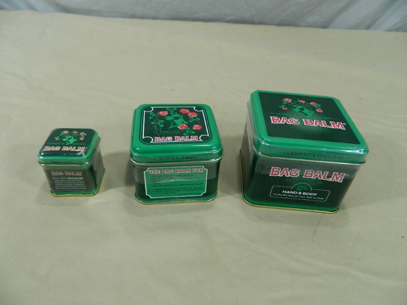 lot 43 image: 3 New Tins of Bag Balm