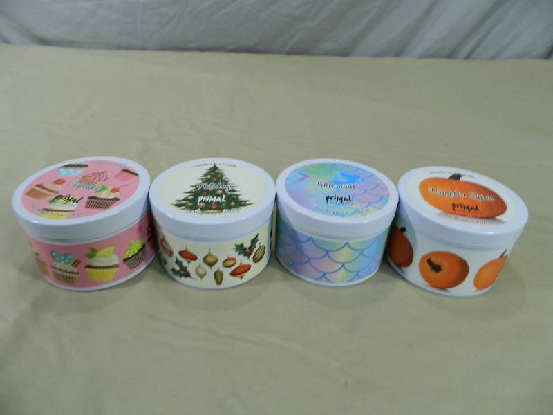 lot 50 image: 4 New Primal Elements Hand Poured Candles