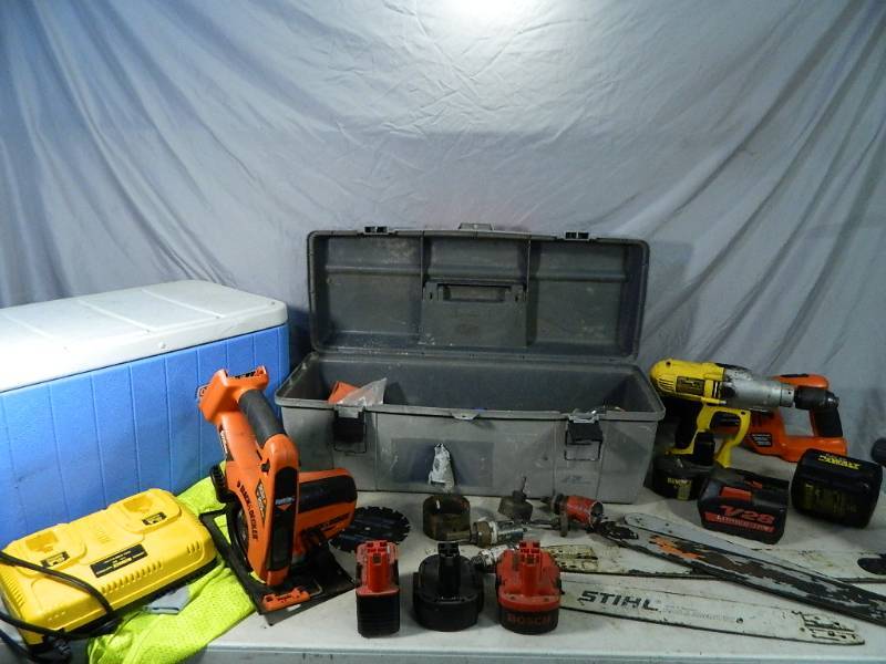 lot 76 image: Power Tools, Cooler, More
