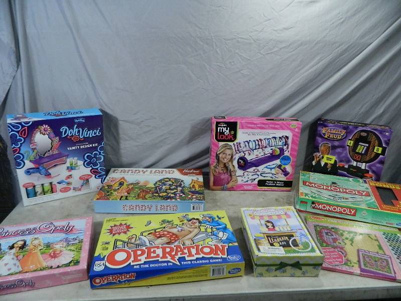 lot 104 image: Games, Craft Kits, More