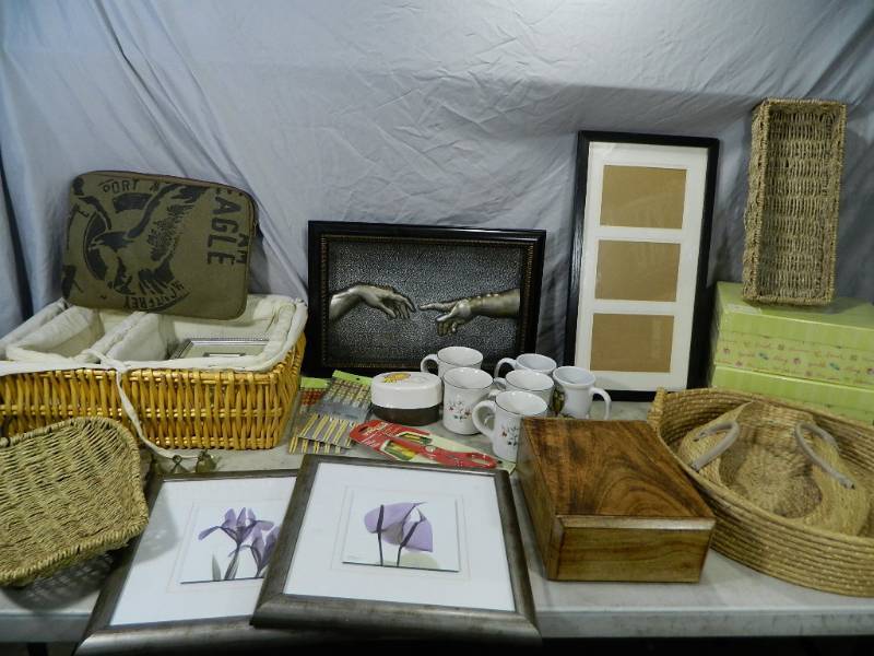 lot 132 image: Baskets, Decor, More
