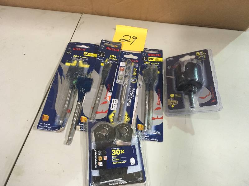 lot 29 image: Lot of Assorted Bosch bits not used