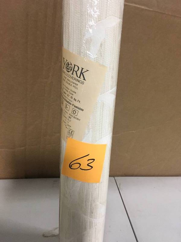 lot 63 image: York Wallcoverings PA130301 Weathered Finishes Vine Scroll Wallpaper
