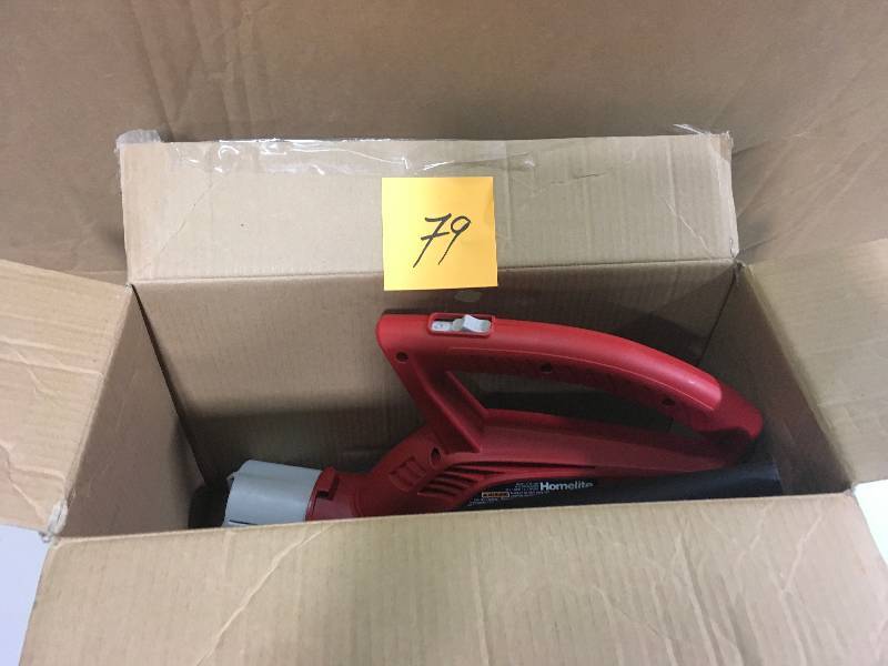 lot 79 image: Homelite 7 amp Electric Blower in good working condition