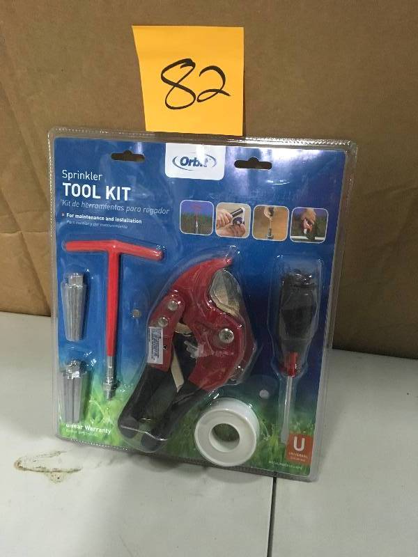 lot 82 image: Orbit Sprinkler tool set 26098 open box not used