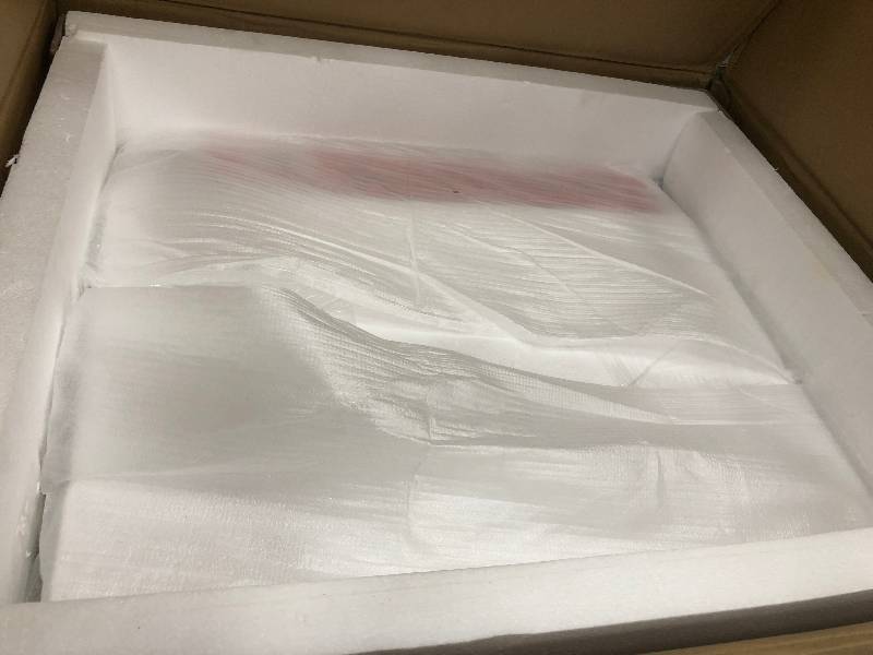 lot 131 image: Home Decorators Collection Sonoma 24 in. W x 20.25 in. D Vanity in White with Natural Marble Vanity Top in White with White Basin open box not used